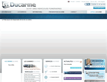 Tablet Screenshot of ducarme-vehicules-funeraires.com